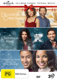 HALLMARK CHRISTMAS COLLECTION 13 - DELIVER BY CHRISTMAS / THE CHRISTMAS RING / A CHRISTMAS TREE GROWS IN COLORADO)
