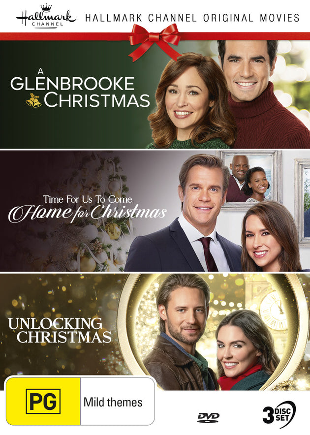 HALLMARK CHRISTMAS COLLECTION 14 - A GLENBROOKE CHRISTMAS / TIME FOR US TO COME HOME FOR CHRISTMAS / UNLOCKING CHRISTMAS