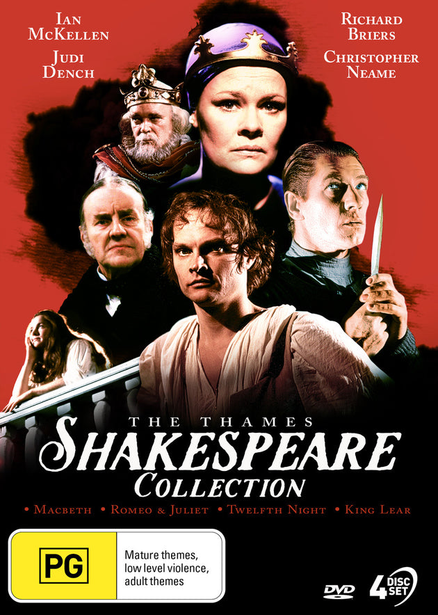 THE THAMES SHAKESPEARE COLLECTION - MACBETH, KING LEAR, ROMEO & JULIET, TWELFTH NIGHT