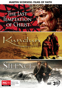 MARTIN SCORESESE: FILMS OF FAITH (THE LAST TEMPTATION OF CHRIST / KUNDUN / SILENCE) - DVD