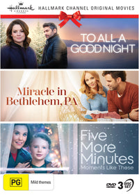 HALLMARK CHRISTMAS COLLECTION 39 (TO ALL A GOOD NIGHT / MIRACLE IN BETHLEHEM, PA / FIVE MORE MINUTES: MOMENTS LIKE THESE)