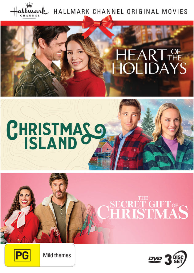 HALLMARK CHRISTMAS COLLECTION 40 (HEART OF THE HOLIDAYS / CHRISTMAS ISLAND / THE SECRET GIFT OF CHRISTMAS)